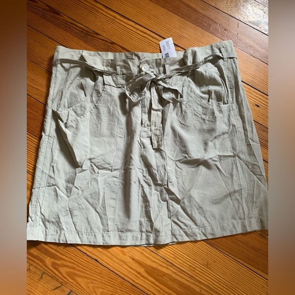 James Perse Dresses & Skirts - NWT! James Perse Belted Silk/Cotton Knee Skirt Size 4